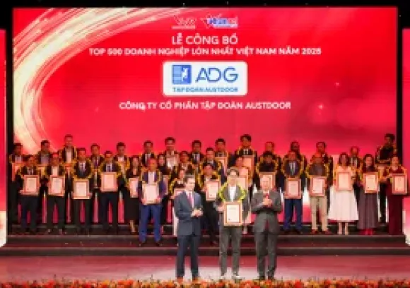 TẬP ĐOÀN AUSTDOOR TIẾP TỤC KHẲNG ĐỊNH VỊ THẾ TRONG TOP 500 DOANH NGHIỆP LỚN NHẤT VIỆT NAM NĂM 2025