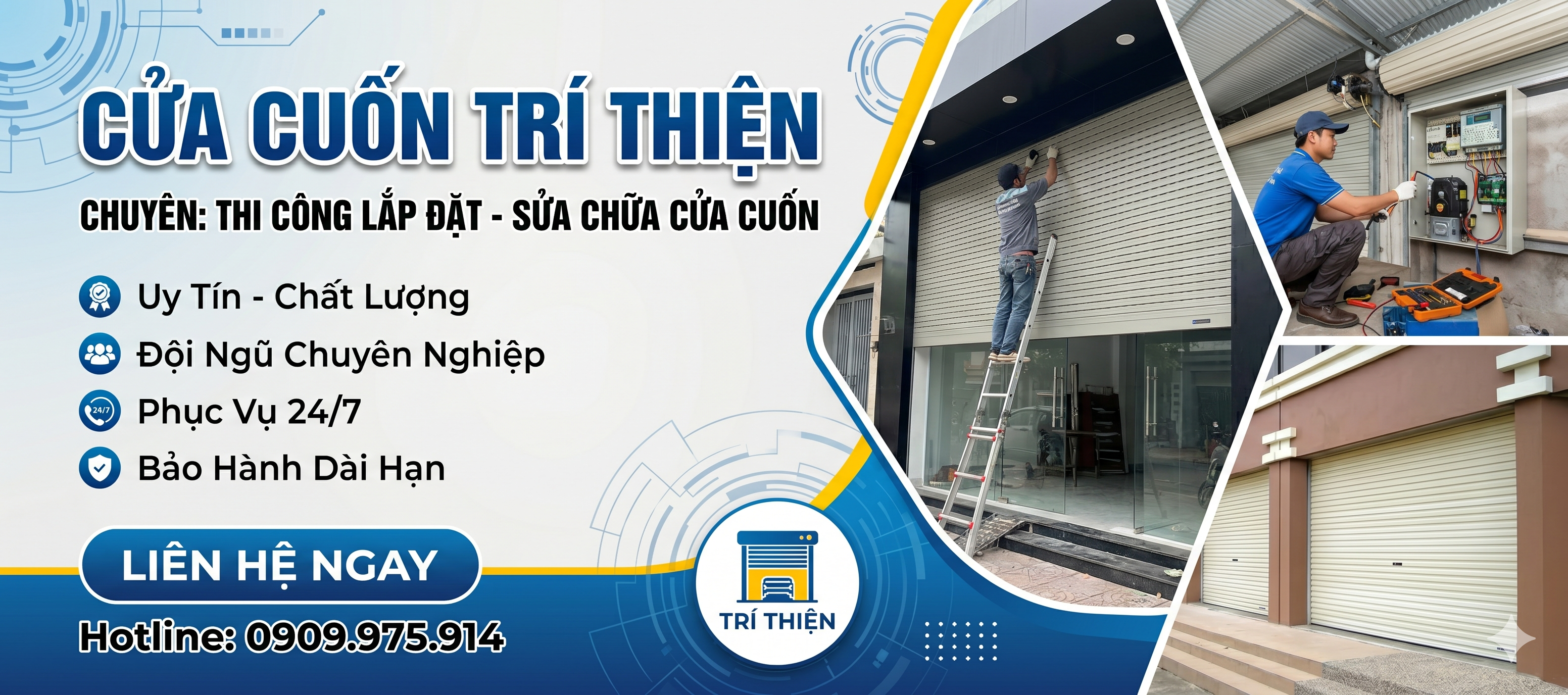 THI CÔNG LẮP ĐẶT - SỬA CHỮA CỬA CUỐN TRÍ THIỆN 